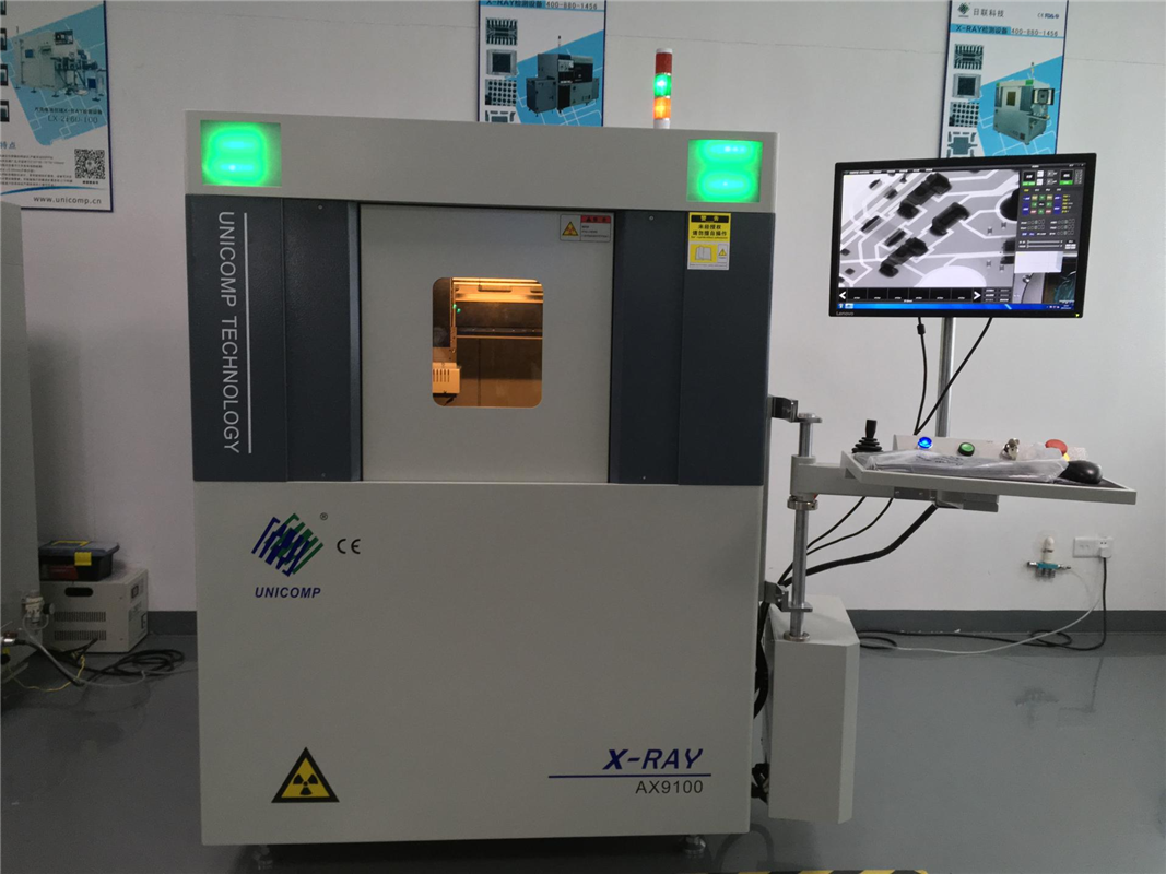 Máy x ray Unicomp AX9100 kiểm tra chất lượng bảng mạch mới sản xuất
